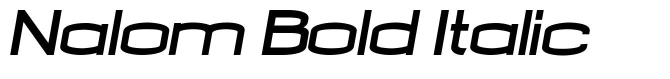 Nalom Bold Italic